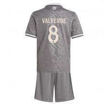 Real Madrid Federico Valverde #8 Tredjedraktsett Barn 2024-25 Kortermet (+ korte bukser)